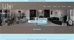 Desktop Screenshot of luxesalonandspapearland.com